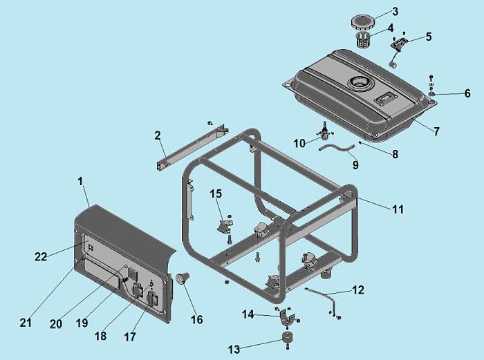 2 БАК ГЕНЕРАТОР CHAMPION GG3301