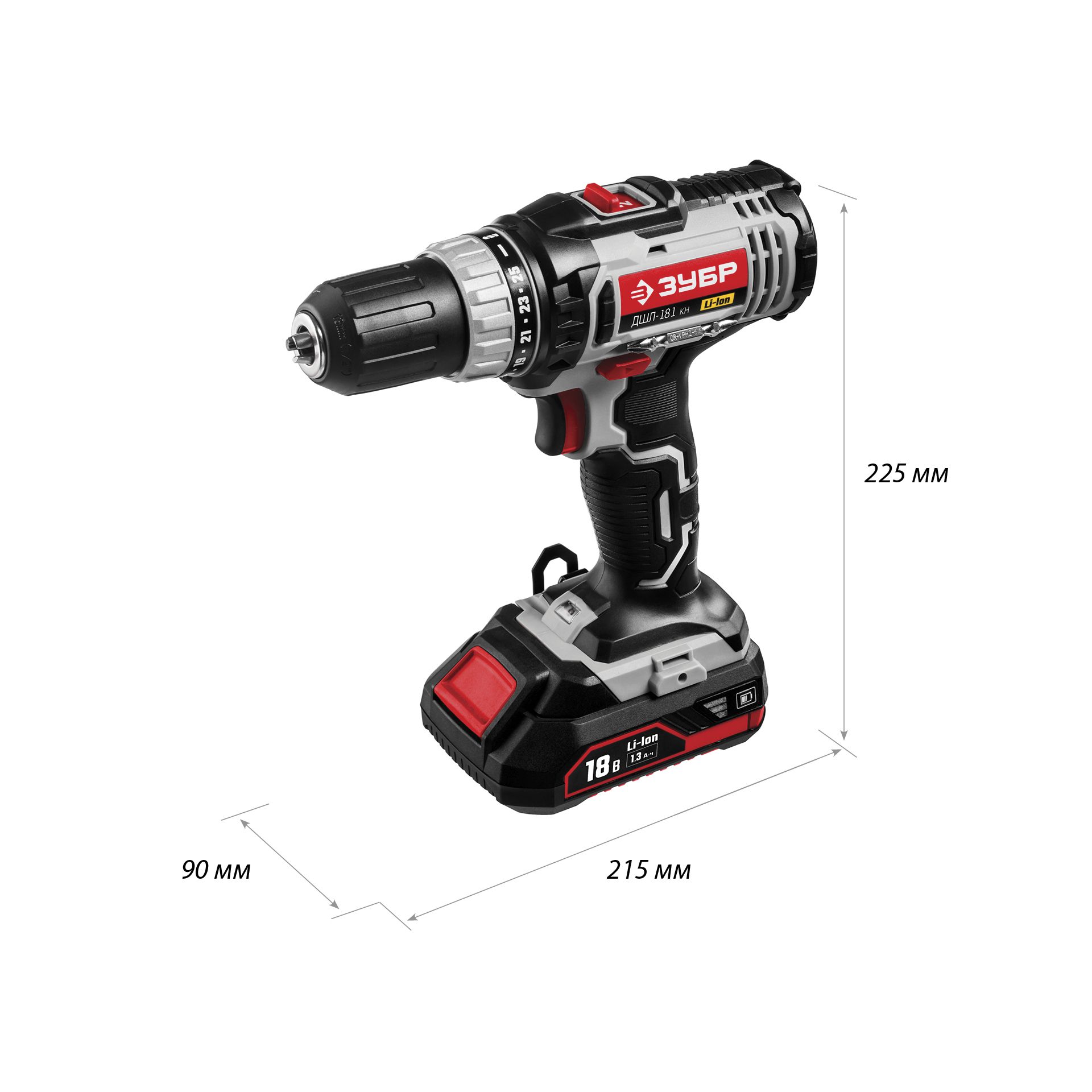 Дрель-шуруповерт, 2 АКБ ДШЛ-181 КН