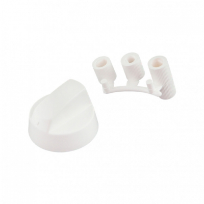 Ручка переключения плиты универсальная, белая, W1002